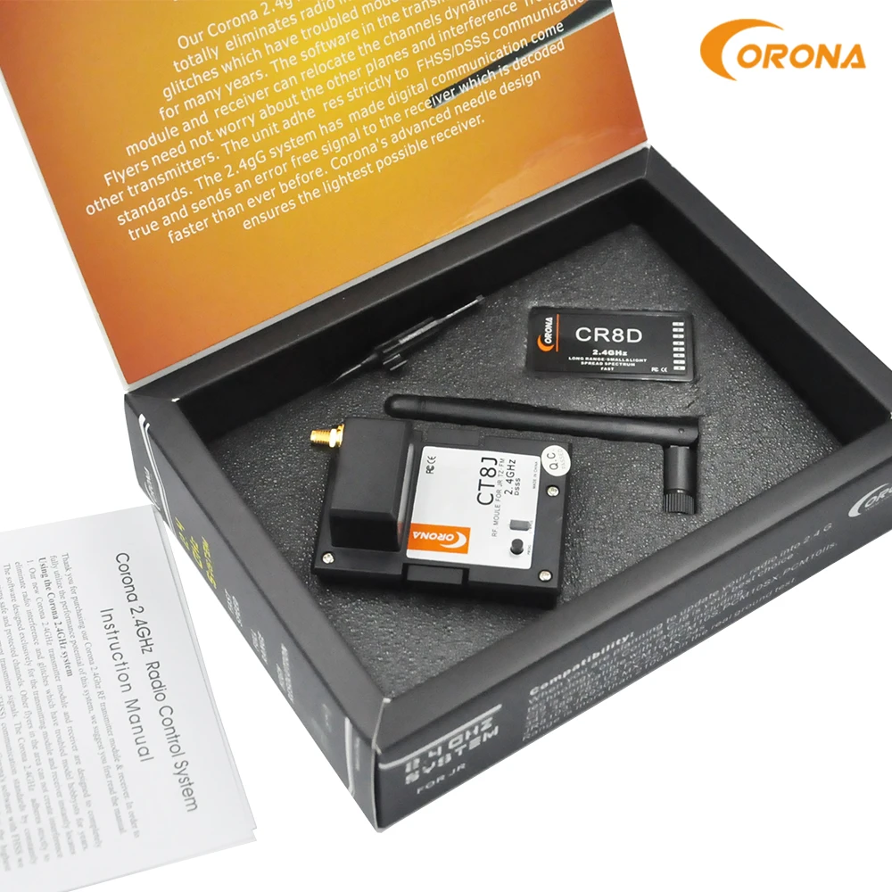 Фото Модуль Corona для JR Graupner 2,4 ГГц и Rx Combo Kit CR8D + CT8J V2 DSSS №5