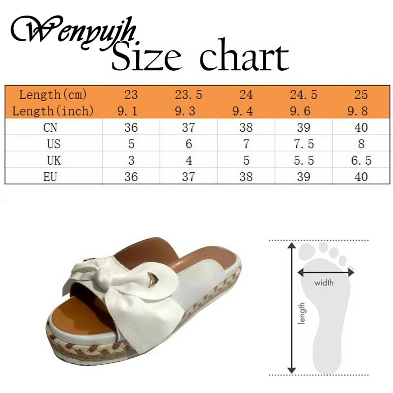 

WENYUJH Women Slippers Summer 2021 Platform Wedges Mid Heels Bow Tie Peep Toe Fashion Slides Beach Outdoor Ladies Shoes Zapatos