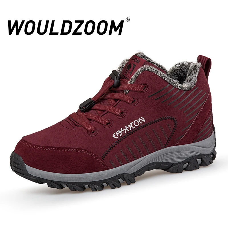 

Ankle Boots For Women Winter Shoes Free Shipping Outdoor Keep Warm Dropshipping Fuax Fur Boots Increase Plus Size 36-45 New 2021