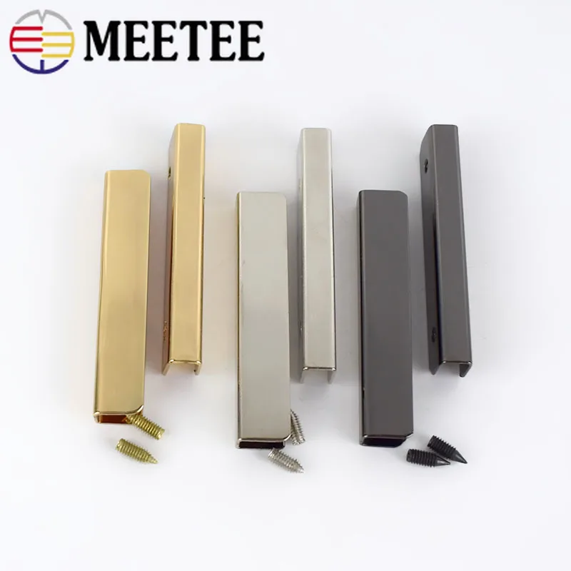 Meetee 5 см сумка Угловые винты зажим края протектор металлические пряжки кошелек