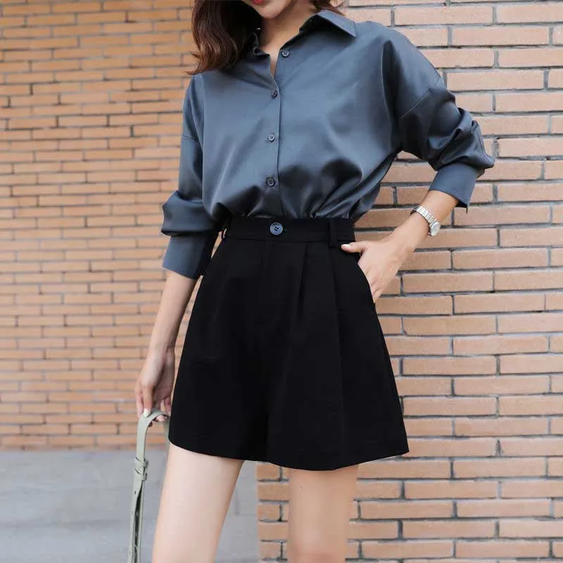 Шорты-бермуды NiceMix женские на молнии повседневные Элегантные Короткие штаны с