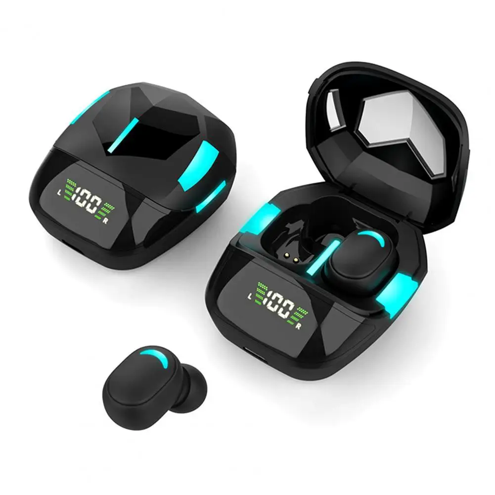 

Игровые наушники TWS с низкой задержкой, совместимые с Bluetooth, наушники 5,1, спортивные водонепроницаемые беспроводные наушники, наушники с шум...