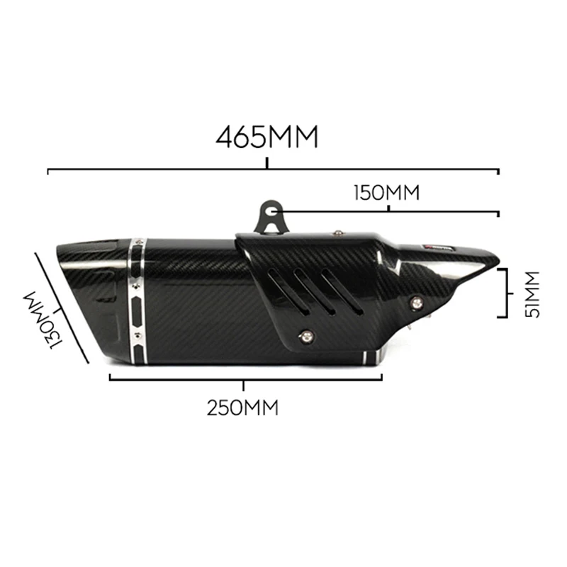 Мотоциклетная Модифицированная выхлопная система из нержавеющей стали средняя