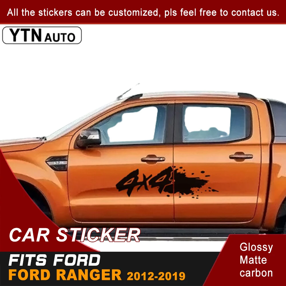 

Car Decal For Ford Ranger T6 T7 T8 2012 2013 2014 2015 2016 2017 2018 2019 2020 4x4 Side Door Graphic Vinyl Racing Car Stickers