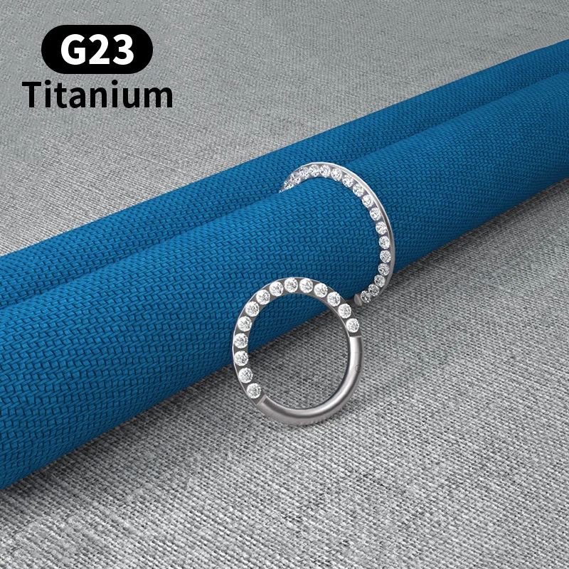 Кольцо для пирсинга носа из титана G23 16 г 1 шт. | Украшения и аксессуары
