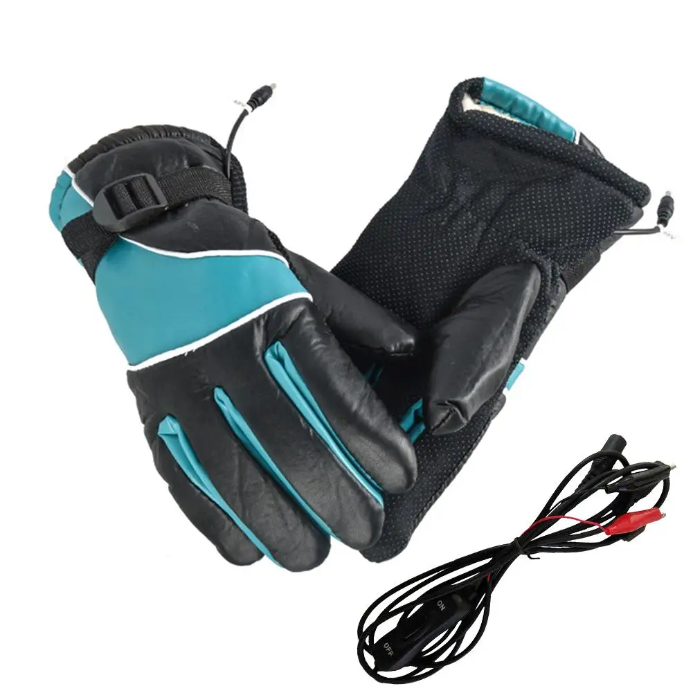 Electrothermal Gloves Motorcycle Charging/warm Warm 12 V Electric Heating Male Glove Fever Cycling Skiing Protective Gear | Спорт и