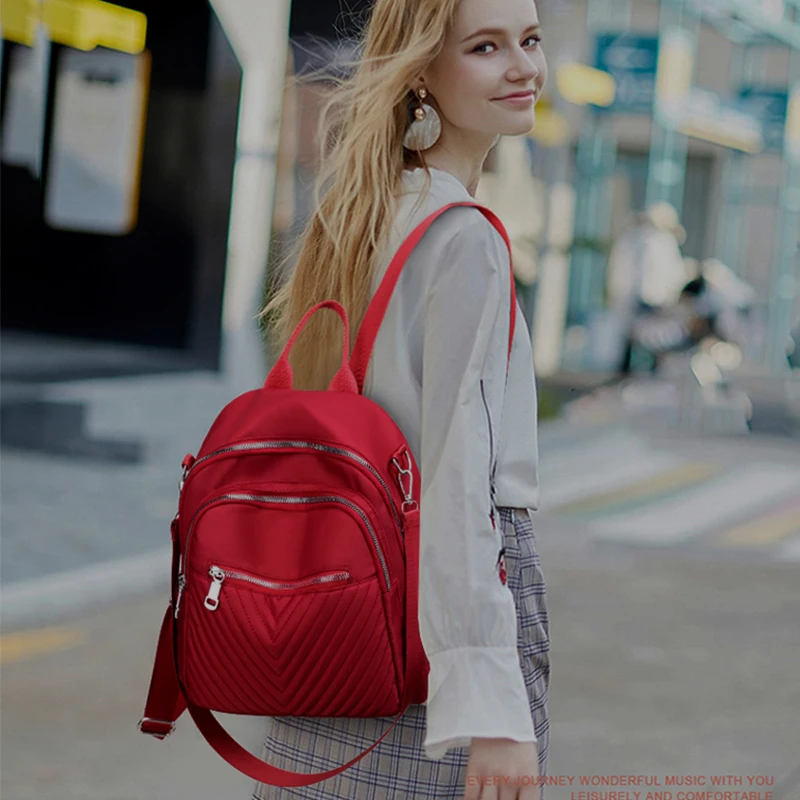 

2020 Summer Women's Bag For teenage girls Woman Fashion Casual New Vintage Travel Soft Crossbody Lady's Bags Luxury Backpacks