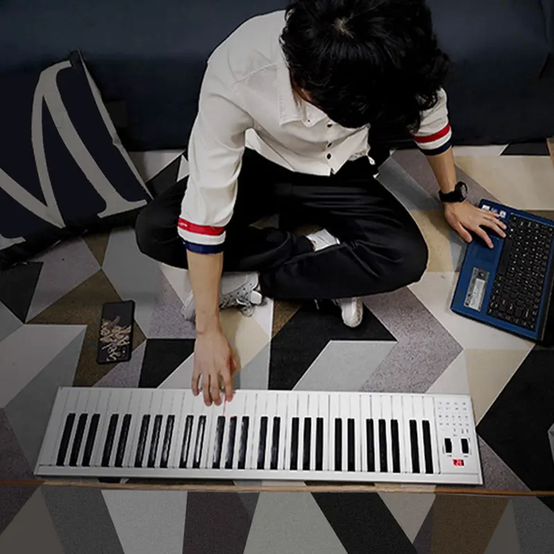 Портативная многофункциональная midi-клавиатура za-o 61 /88 клавиш bluetooth электронное