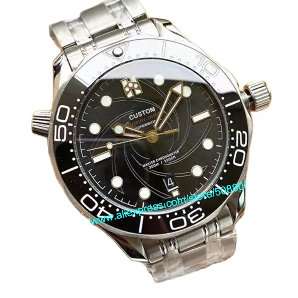 

Men's automatic MIYOTA8215 mechanical mm ceramic outer ring stainless steel strap luxury brand military watch for men