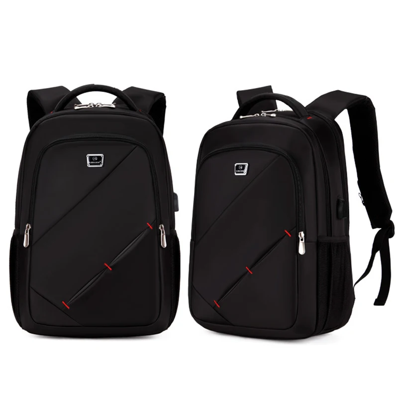 

New External USB Charge Men's Backpack Waterproof 15.6inch Laptop Backpack Men Women School Bags Mochila Masculina 2020 Solid