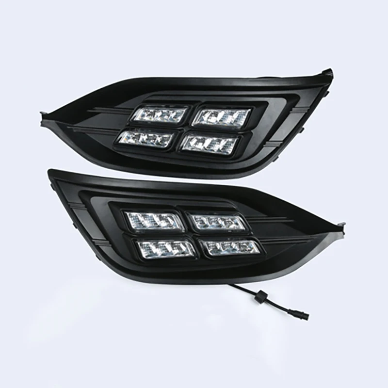 

2pcs For Buick Regal 2017-2018 LED Daytime Driving Running Light DRL Car Fog Lamp 6000K White Turn Yellow Turn Blue Light