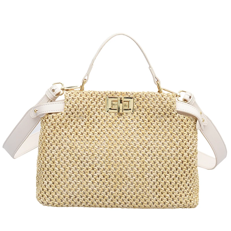 

Tote bag 2021 Summer New High-quality Straw bag Women's Designer Handbag Beach Travel bag Shoulder Messenger Bag