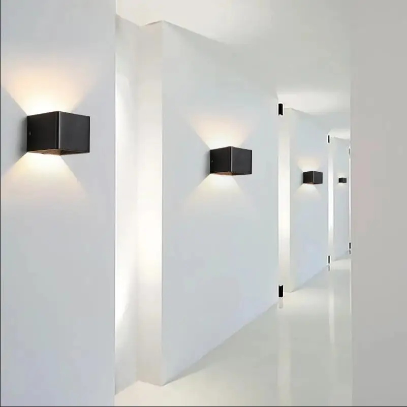 Современный светодиодный настенный светильник точечный встраиваемый мощностью