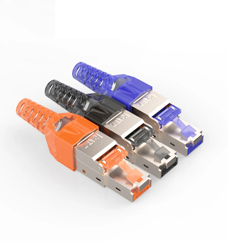 5cps экранированный Cat7 RJ45 соединитель обжимной штекер 10 гигабит Ethernet сетевой