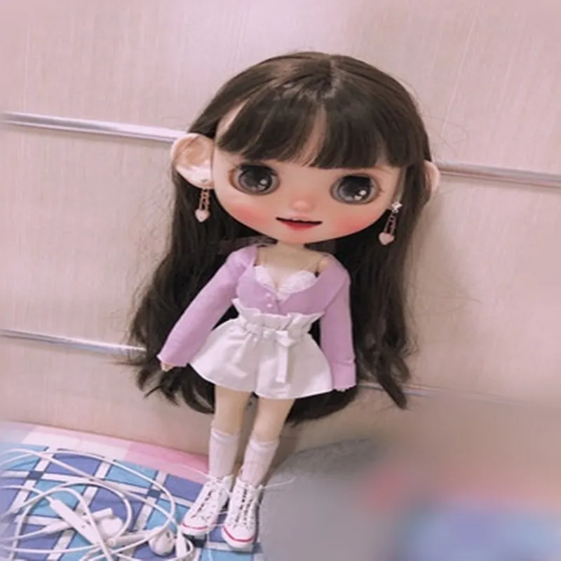 Blyth жилет BJD короткий наряд для куклы 1/6 Одежда кукол (подходит Azone MMK Ob Kurhn jerfish Pullip