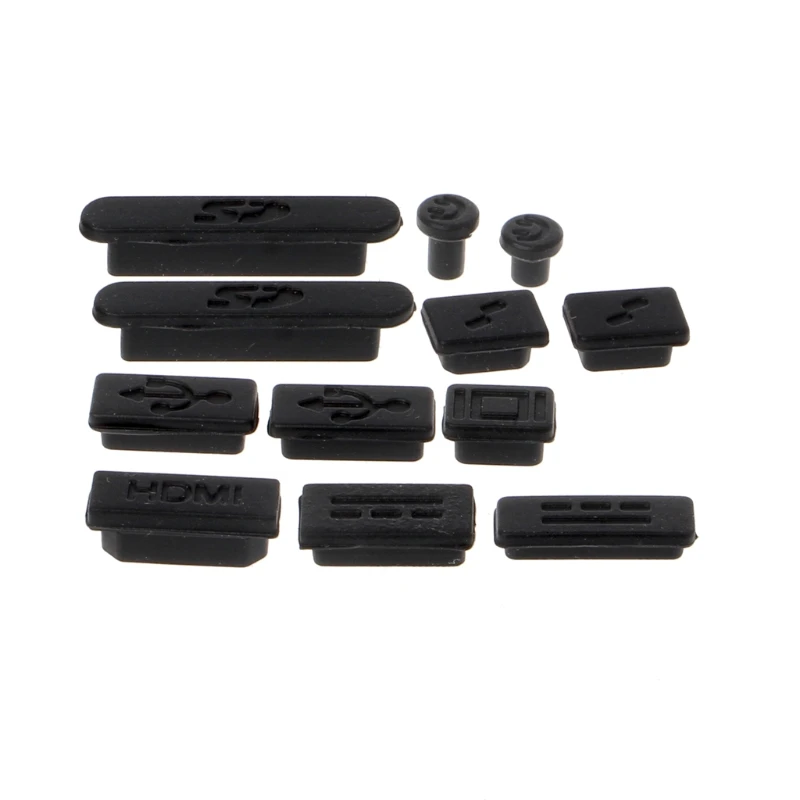 

12Pcs/Set Silicone Anti-Dust Plug Stopper Kit for macbook Air Pro Retina 11" 13" 15" R2JF