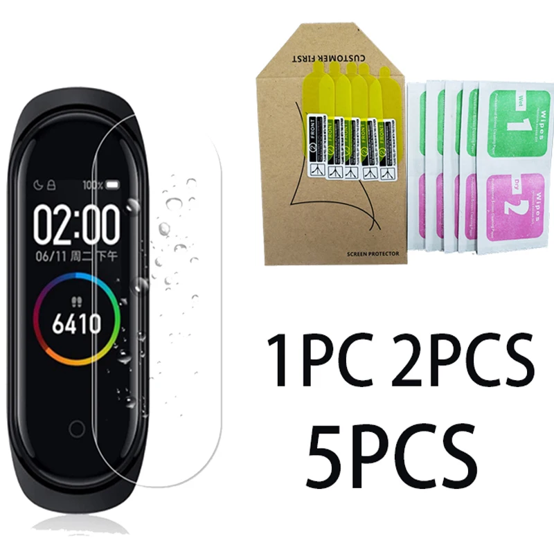 1 шт. 2 5 защитная пленка для экрана HD мягкий чехол Xiaomi Mi Band 4 Miband защитный из ТПУ