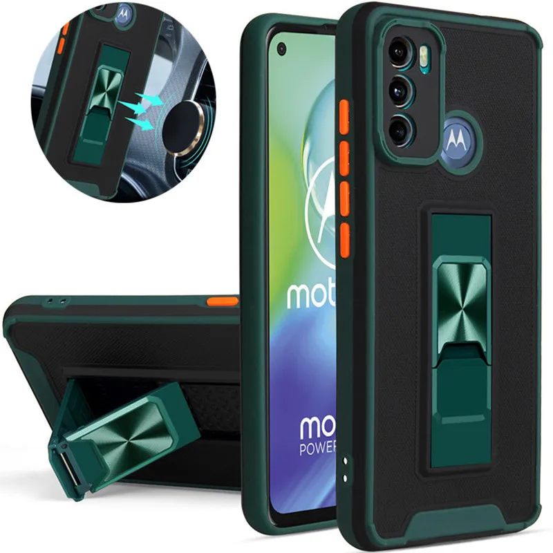 Противоударный бронированный чехол для Motorola G10 G60 G100 держатель-подставка