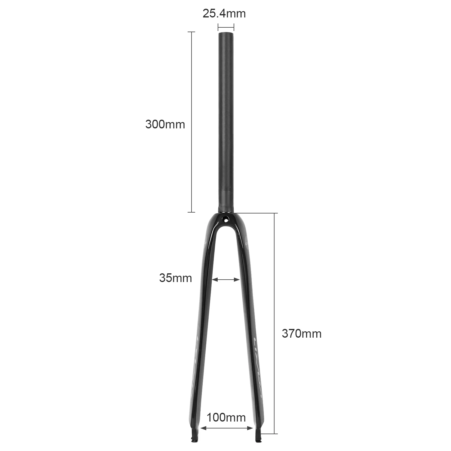 Lixada 25.4mm Ultralight Full Carbon Fiber Road Bicycle Fork 700C Cycling Fixed Gear Bike Fork Fixie Bike Front Fork
