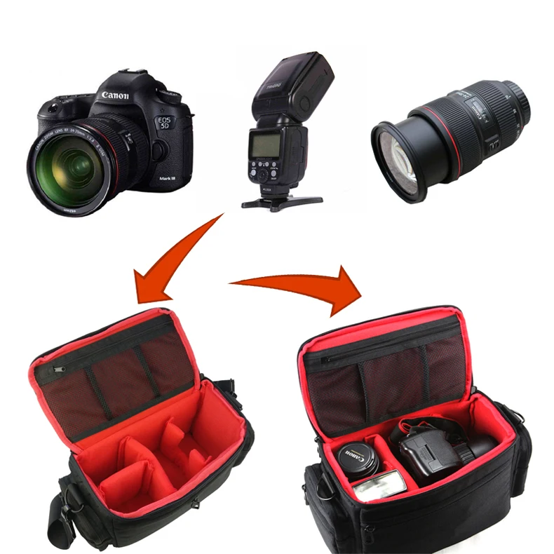 Сумка Jealiot для камеры Dslr сумка на плечо Водонепроницаемый чехол объектива фото