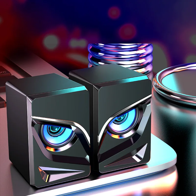 Игровая Колонка для ПК проводная s компьютера колонка с двумя совами
