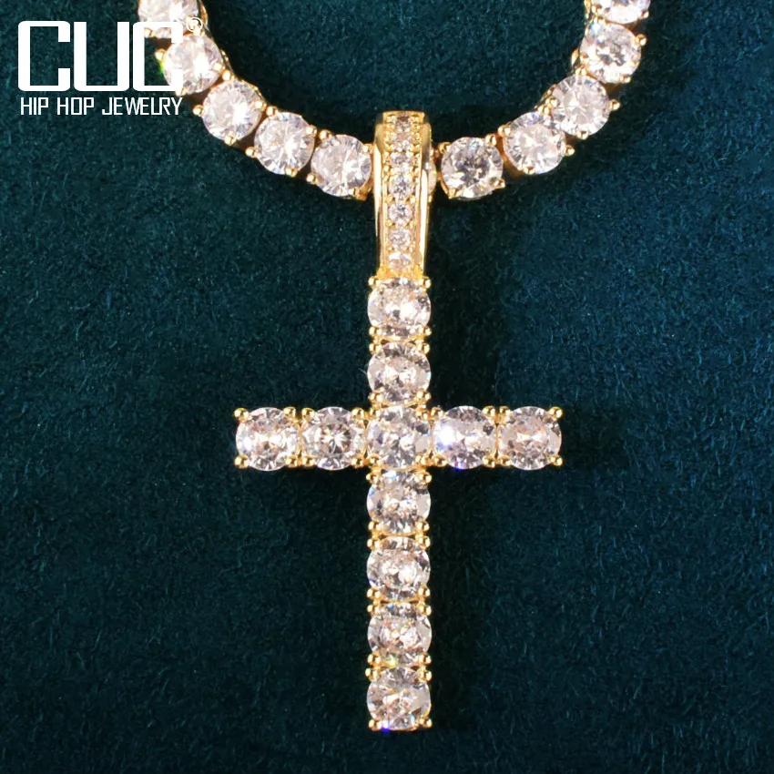 Цепочка с подвеской в один ряд для мужчин и женщин ожерелье из меди циркония 4 мм