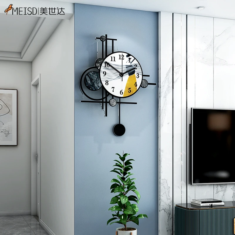 Настенные часы MEISD с большим рисунком в скандинавском стиле настенные кварцевые