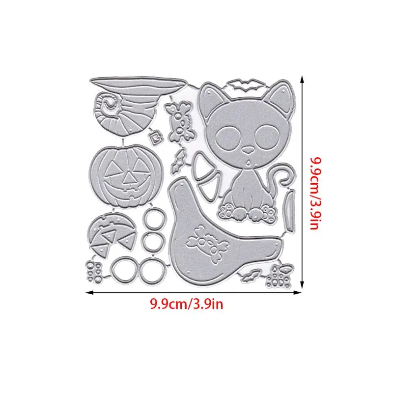 

Halloween Cat Pumpkin Metal Cutting Dies Stencil DIY Scrapbooking Album Stamp