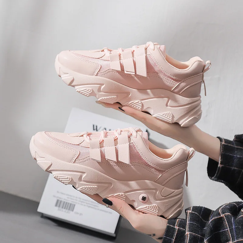 

New wave thick-soled sports shoes women's breathable comfortable trend running fashion women's shoes