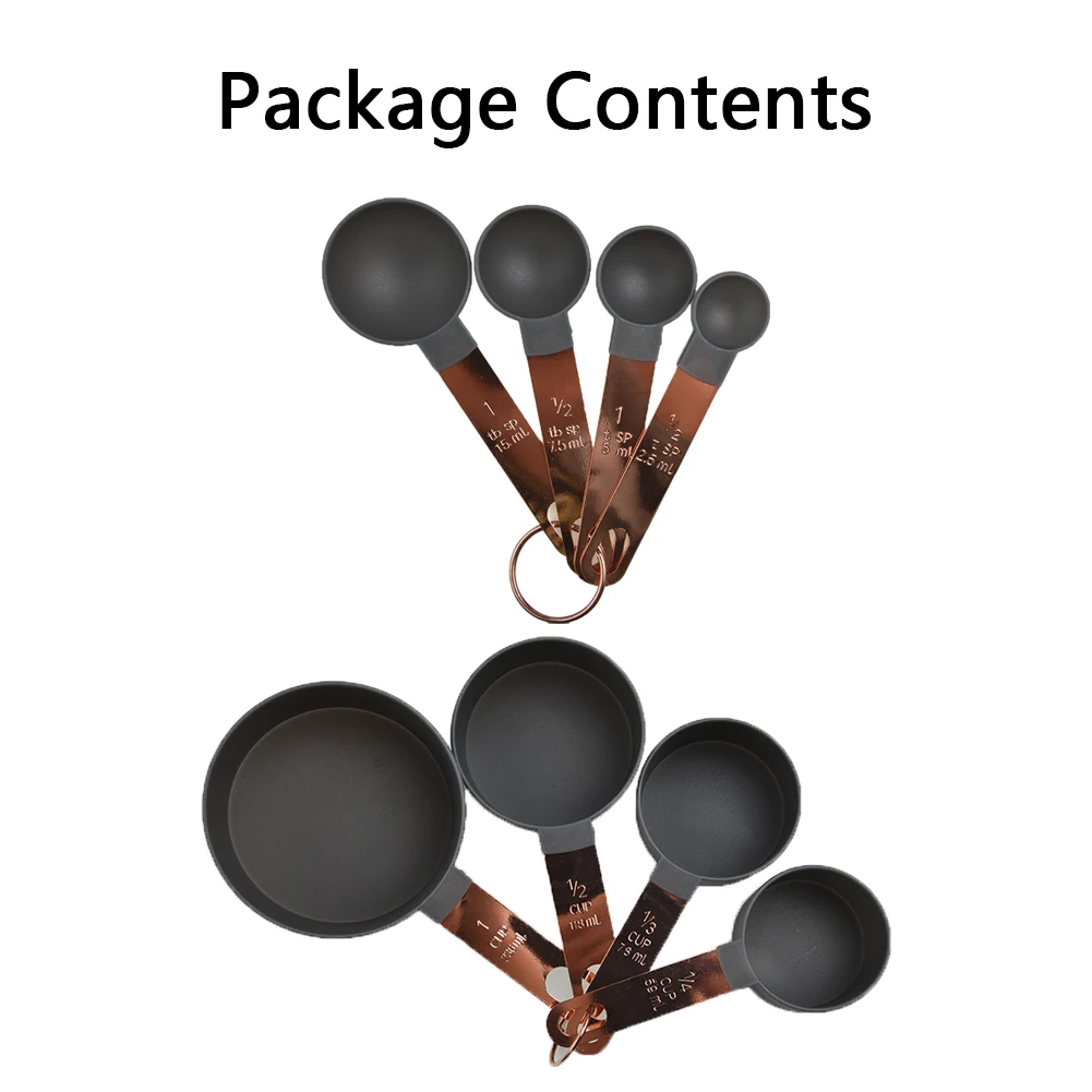 

Cooking Measuring Spoons&Cups 4pcs Cups Premium quality Stainless Steel
