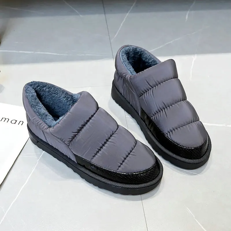 B3 размер 35-45 Женские винтажные теплые зимние ботинки без шнуровки женские Зимние