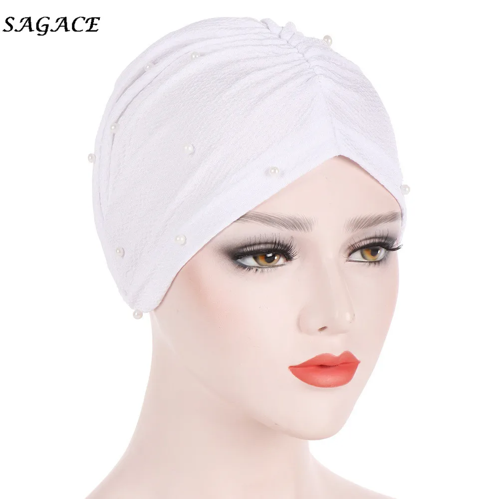 Шапка SAGACE Женская однотонная шляпа с бисером индийская мусульманская шапка