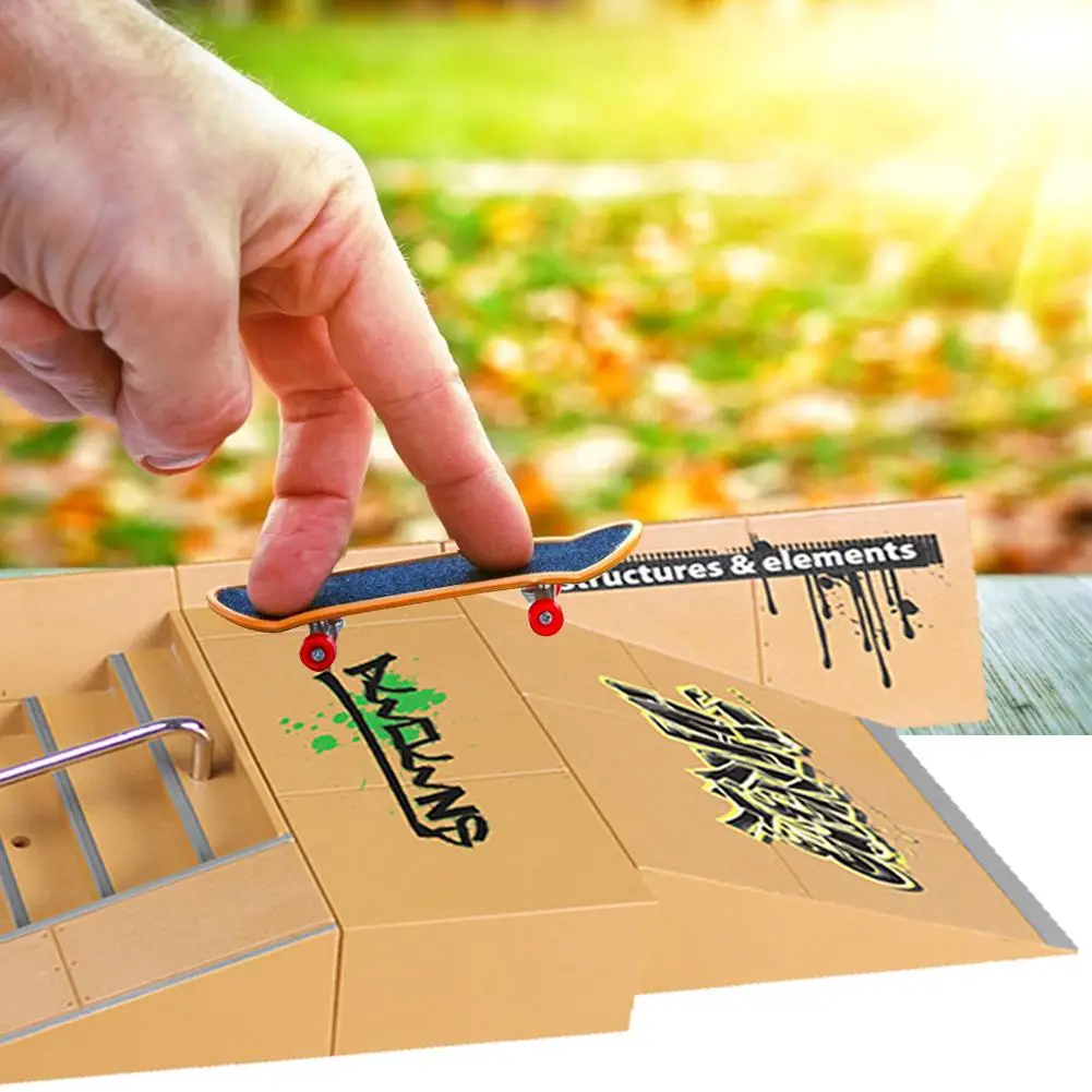 Пальчиковый скейтборд набор для катания на коньках детали пандуса пальчикового