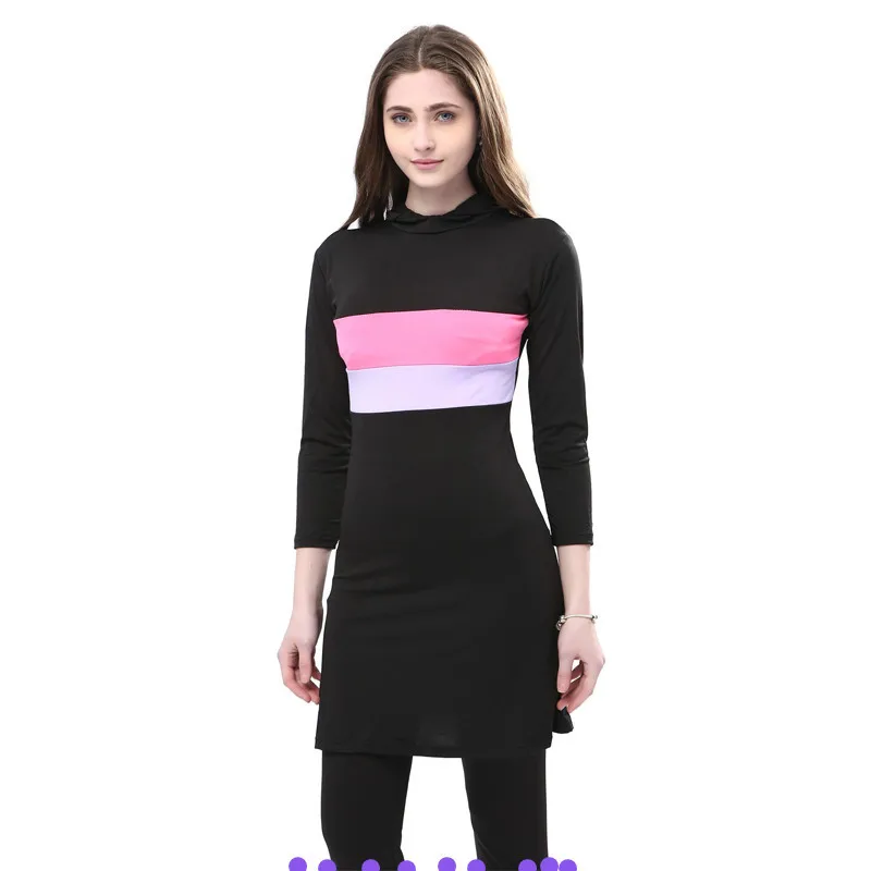 Хиджаб мусульманский купальник купальный костюм для женщин с высокой талией