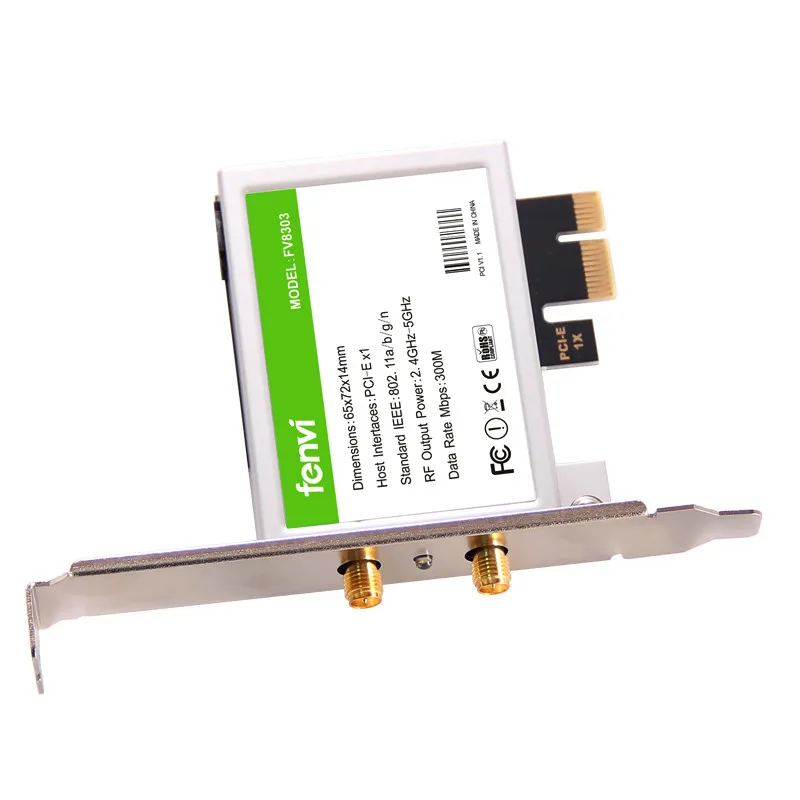 600 Мбит/с inalámbrica de Dual Band адаптер Wi-Fi Настольный WLAN Wi-Fi Bluetooth BT 4,0 802,11/b/g/n PCI-Express 1X/8X/16X ta