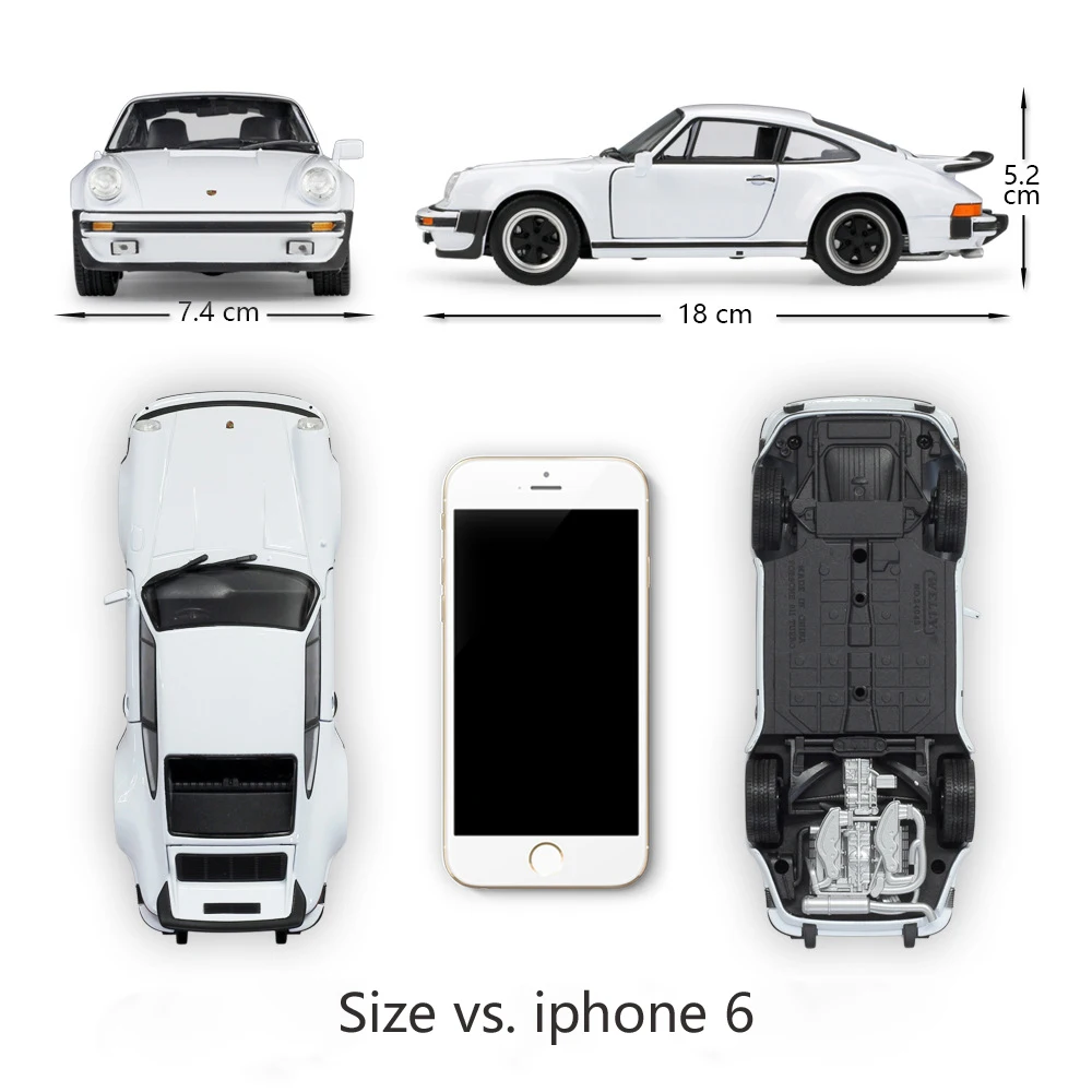 WELLY литой автомобиль 1:24 классический металлический 1974 Porsche 911 Turbo3.0 спортивный автомобиль игрушечный автомобиль из сплава модель игрушки для детей Коллекция подарков