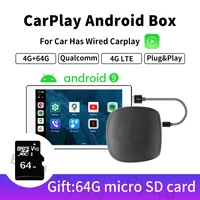 carplay wired to wireless mini ai box android9 qualcomm8 core 4g64g plug and play for volvo audi benz nissan vw