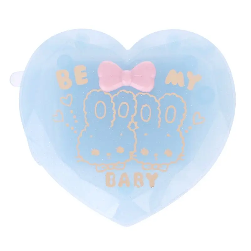 

Folding Hair Brush With Mirror Compact Pocket Size Travel Comb Heart Shaped Gift U2JD