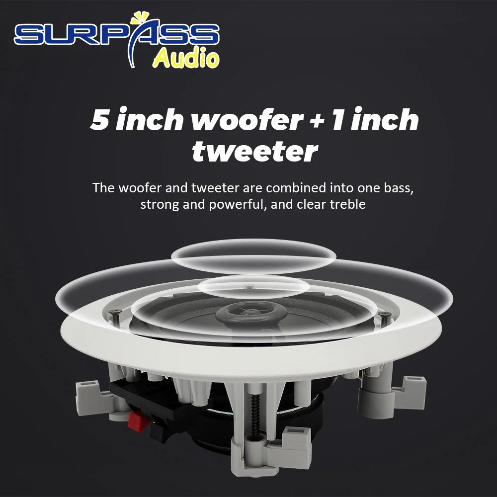 Bluetooth WiFi Мини Настенный усилитель большой мощности стерео домашняя аудио система