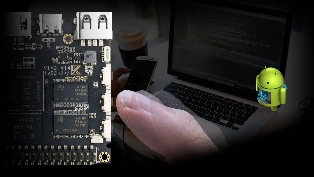 Khadas VIM2 Max одноплатный компьютер с Linux Ubuntu mate 16,04 поддержка DDR4 3 ГБ eMMC 64 ГБ