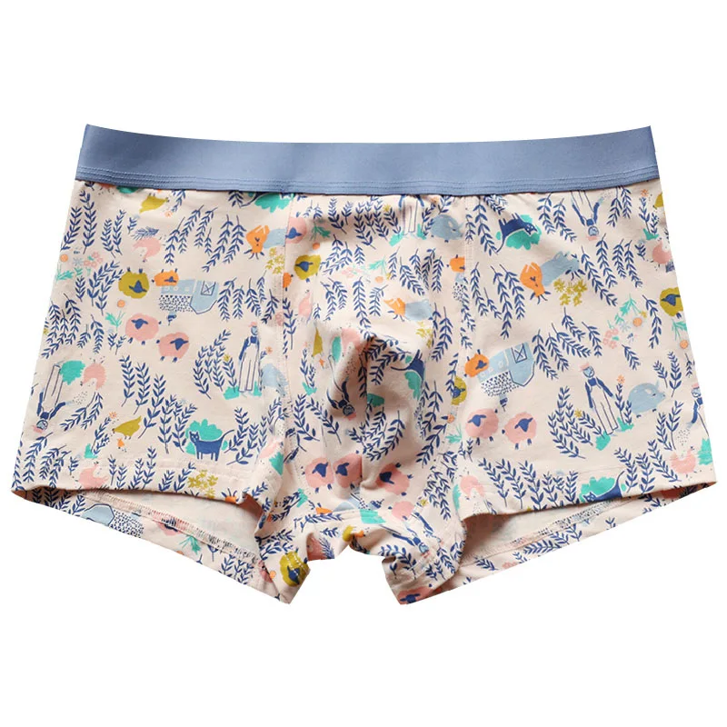 

HaleyChan 1pcs Chinese Style Cotton Couple Underwear Men Underwear Calzoncillos Mens Boxer Briefs Women's Underwear Panties