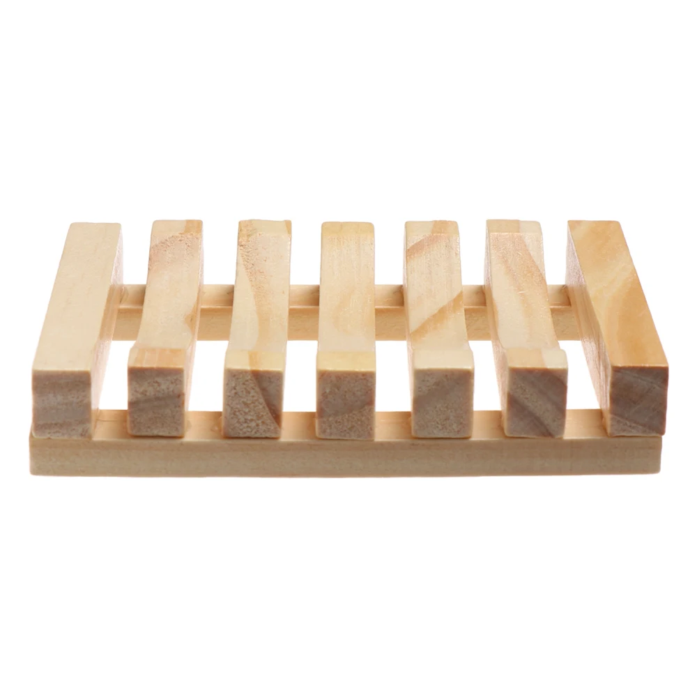 1 шт. деревянный поднос для посуды из натурального бамбука держатель полка мыла