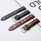 Ремешок для часов из натуральной кожи 16 мм 18 мм 20 мм 22 мм ремешок для часов подходит для часов Tissot Seiko DW galaxy Watch gear s3