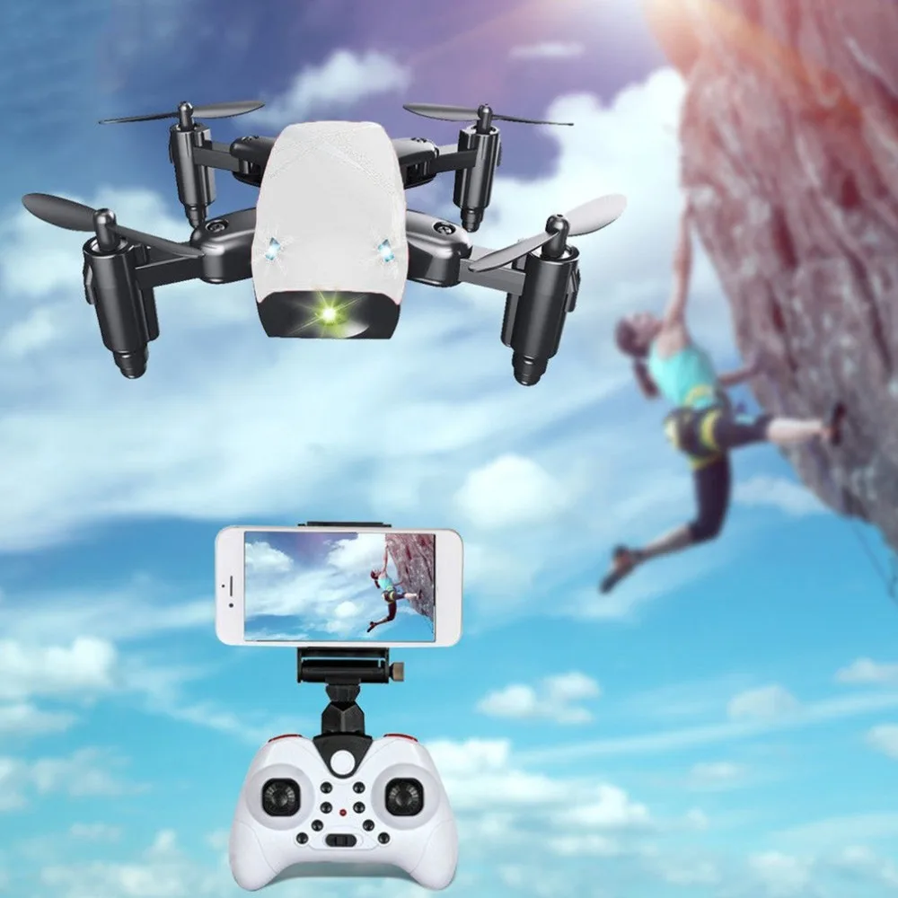 S9HW Mini RC Drone With Camera HD 0.3MP Foldable Quadcopter Altitude Hold Helicopter WiFi FPV Headless Aircraft | Бытовая техника