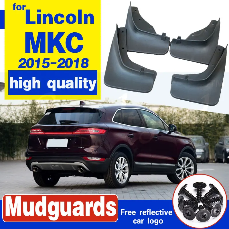 Набор из 4 автомобильных передних и задних брызговиков крыло для Lincoln MKC 2015 2016 2017