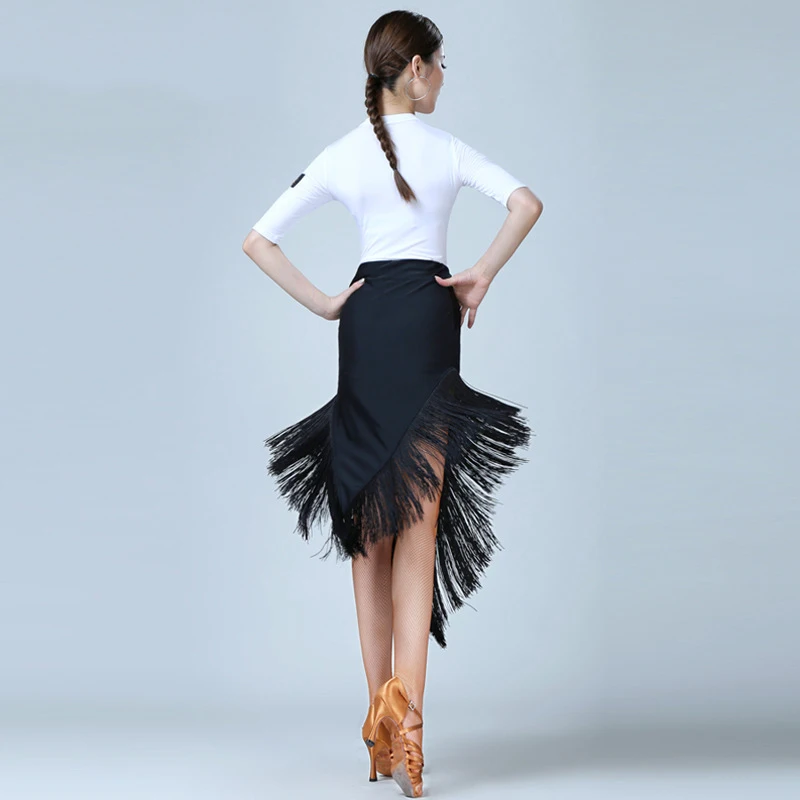 

2020 Latin Dance Costume Dancing Suit Top Fringe Dance Skirt Samba Dance Dress Women Salsa Competition Latin Dance Clothes 363
