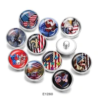 american independence day glass cabochons diy bracelet buttons ce1260