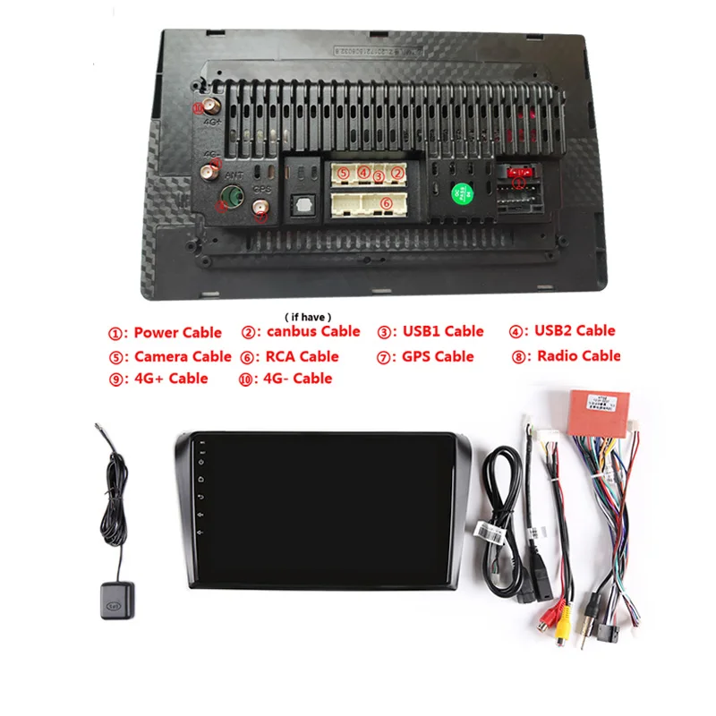 Автомобильный DVD-плеер 9 дюймов Android 1 GPS для Mazda 3 Mazda3 2004-2009 аудио радио стерео