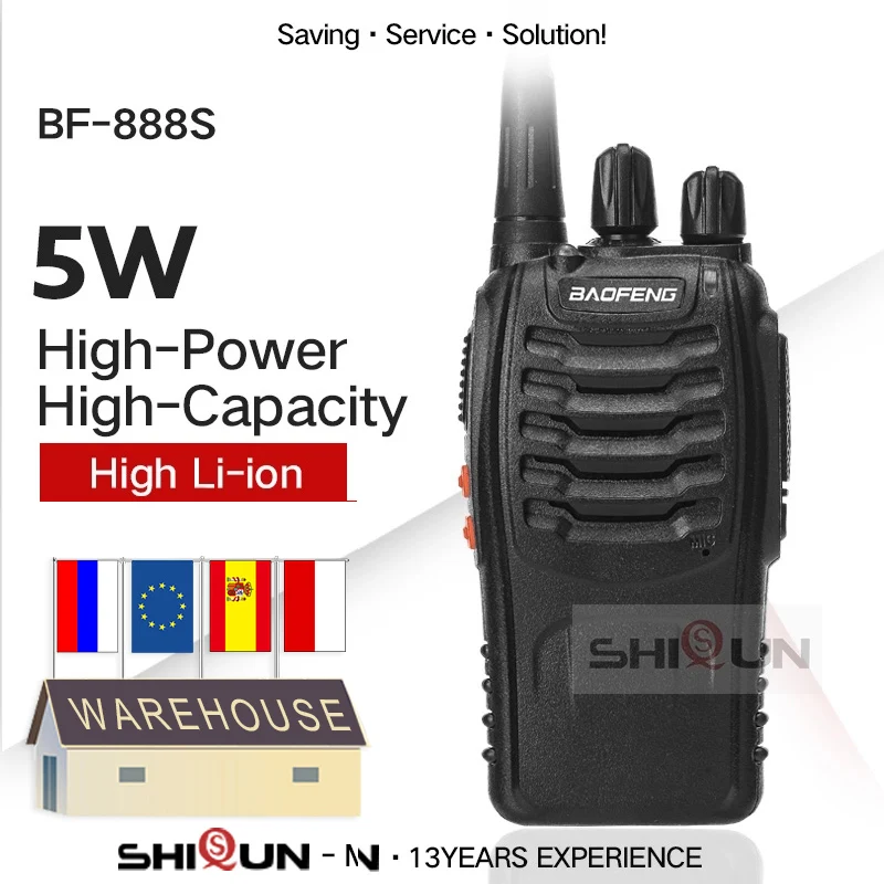 1/2/3/4/6 шт. Baofeng BF-888S UHF 400-470 МГц baofeng 888s дешевая двухсторонняя радиосвязь bf888s удобная