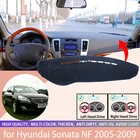 Замшевый коврик для приборной панели Hyundai Sonata NF 2005-2009